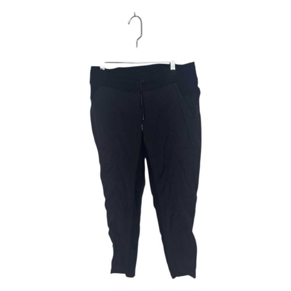 Lululemon Mid-Rise Dance Studio Black Drawstring Jogger Pants. Size 10.